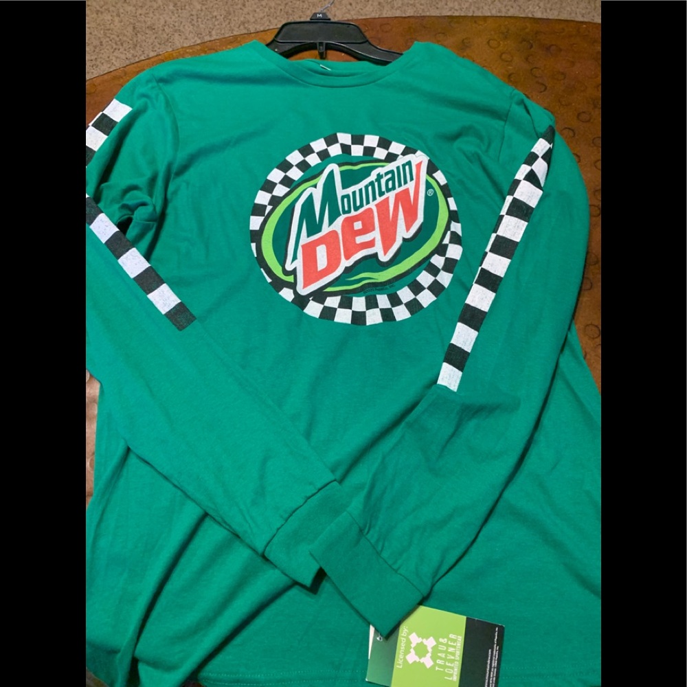 Mountain Dew Longsleeve T-Shirt Tee Medium